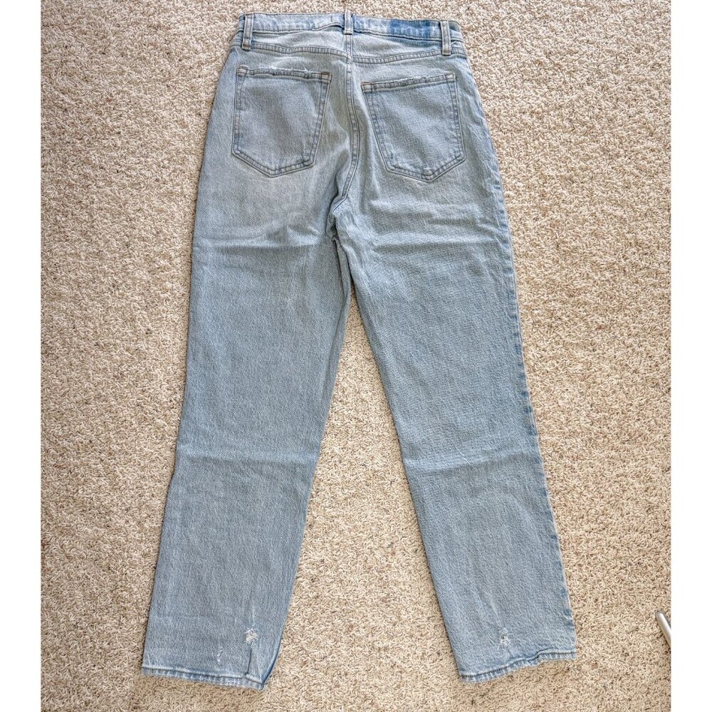 Abercrombie & Fitch Curve Love Ultra High Rise Ankle Straight Jean 28S/6S